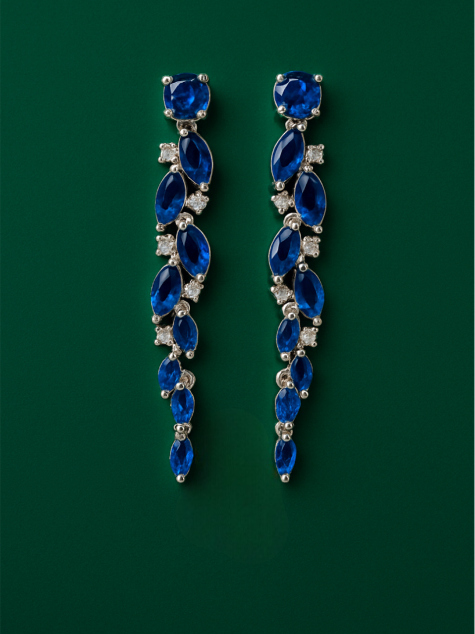 Long Blue stone Earing